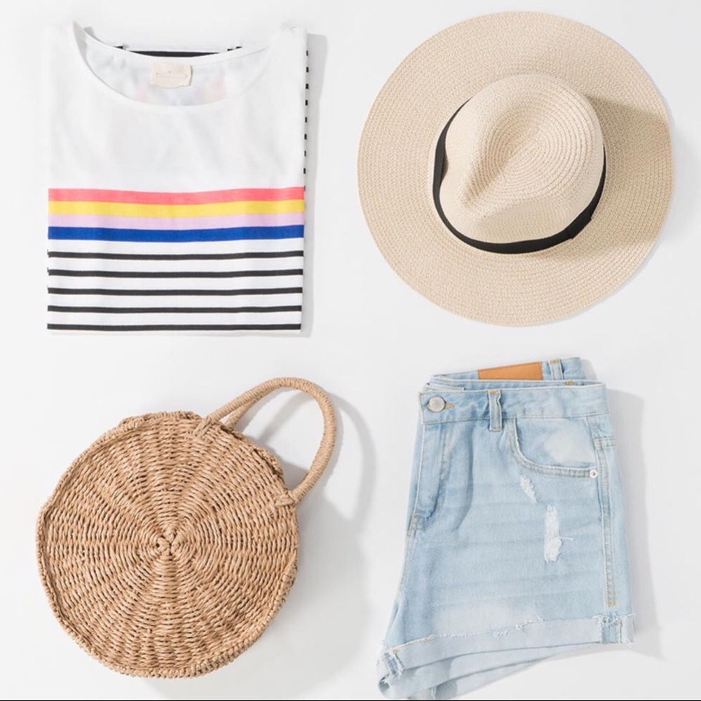 LAST ONE✨ Round Crossbody Straw Handbag Summer Bag - Picture 2 of 4